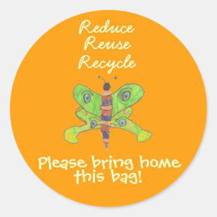 Karate Kat recycle sticker