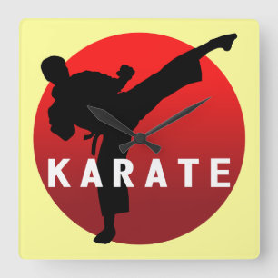 KARATE keri 2 Square Wall Clock