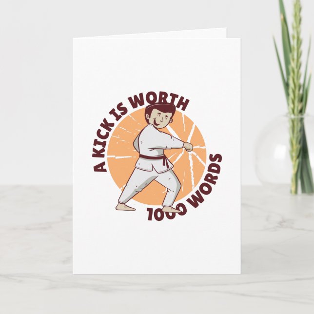 Karate kick card (Front)