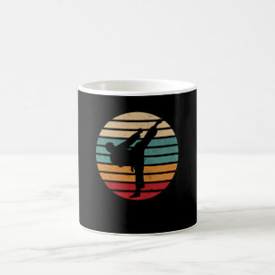 Karate Kick Retro Sun Karate Fighter Coffee Mug