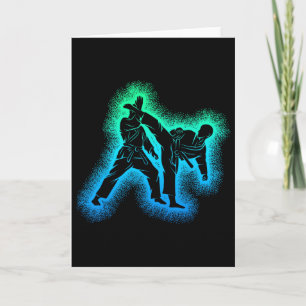 Karate Kickboxing Taekwondo Boys Children  Card