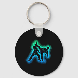 Karate Kickboxing Taekwondo Kids Boys Keychain