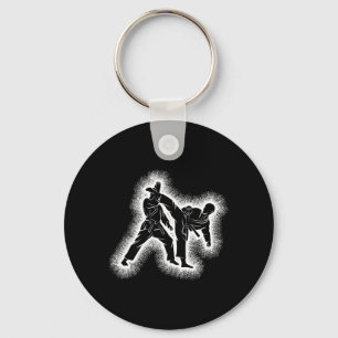 Karate Kickboxing Taekwondo Kids Boys Premium Keychain