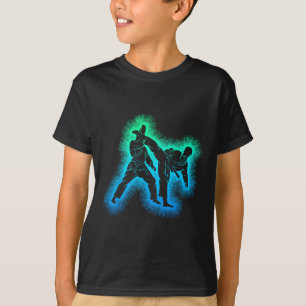 Karate Kickboxing Taekwondo Kids Boys T-Shirt