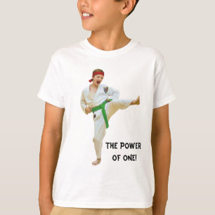 Karate Kicking, Green Belt, Customizable, Tee Shir