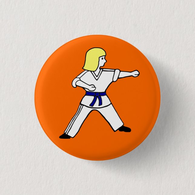 Karate Kid 14 Button (Front)