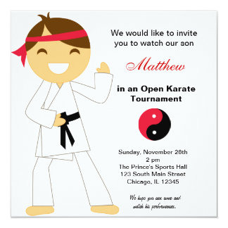 Karate Invitations & Announcements | Zazzle Canada