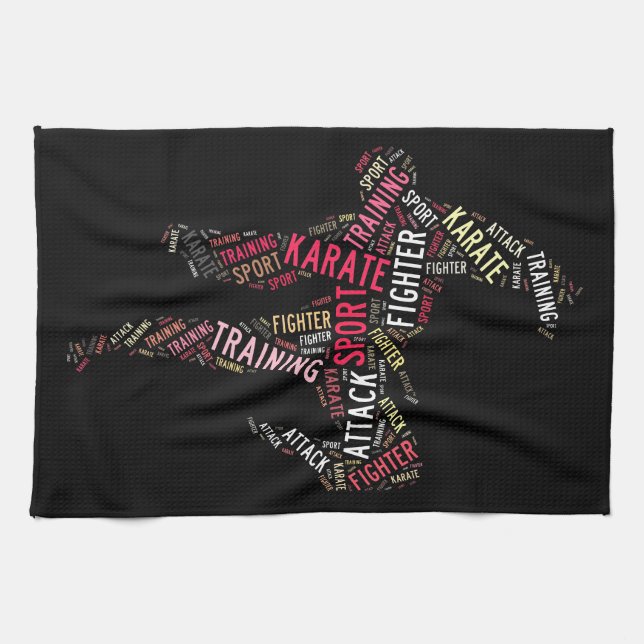Karate Kitchen Towel (Horizontal)