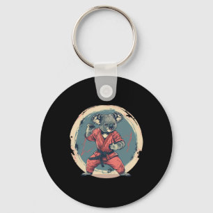 Karate Koala Motif Taekwondo Jiu-jitsu Mma Kickbox Keychain