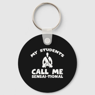 Karate Kung Fu Sensai Teacher - Martial Arts Keychain