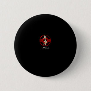 Karate Kyokushin Pullover Hoodie  2 Inch Round Button