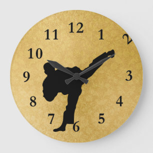 Karate Large Clock