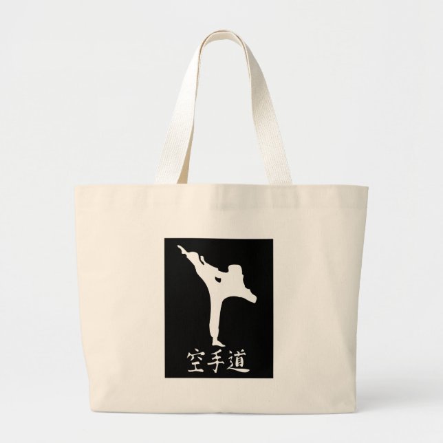 Karate Large Tote Bag (Front)