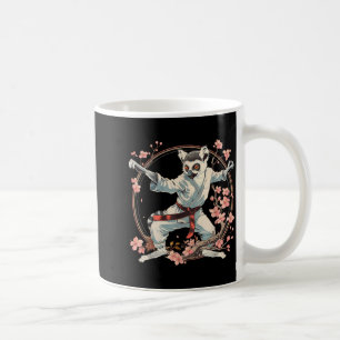 Karate Lemur Motif Taekwondo Jiu-Jitsu MMA Coffee Mug