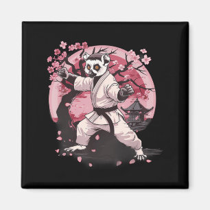 Karate Lemur Motif Taekwondo Jiu-Jitsu MMA Magnet