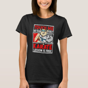 Karate Lesson Is Free Outfit Karate Guinea Pig   T-Shirt