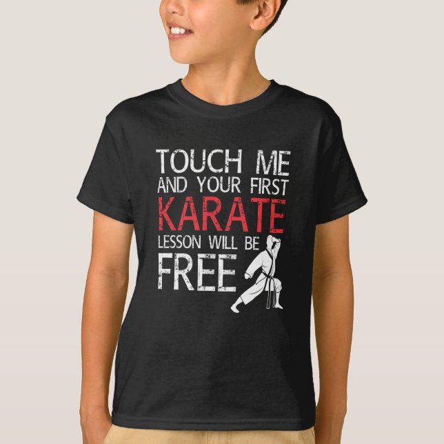 Karate Lesson Karate Martial Arts T-Shirt (Front)