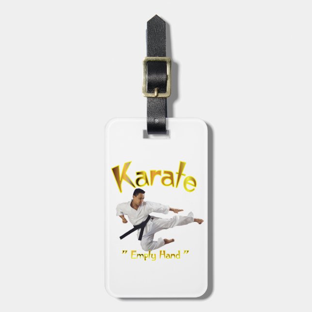 Karate Luggage Tag (Front Vertical)