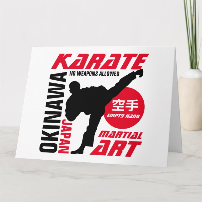 Karate Man Card (Front)