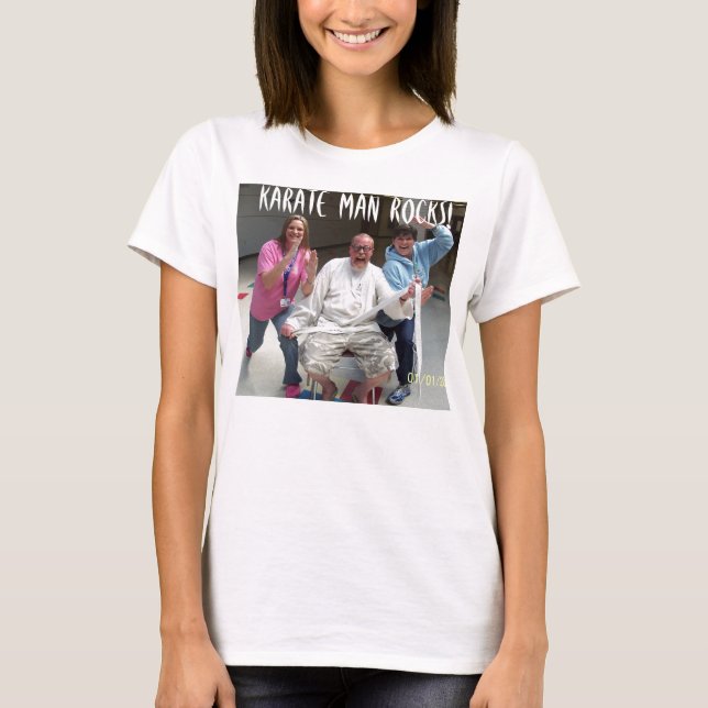 KARATE MAN ROCKS! T-Shirt (Front)