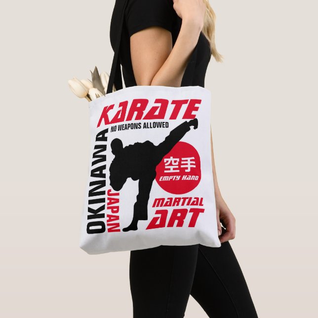 Karate Man Tote Bag (Close Up)