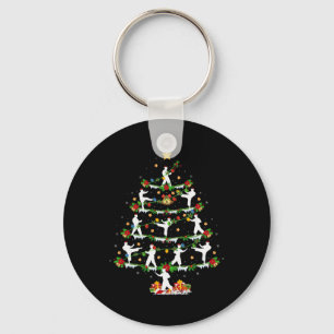 Karate Martial Art Lover Xmas Lighting Karate Chri Keychain