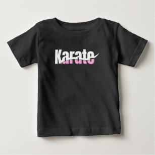 Karate Martial Arts Abstract Swish Baby T-Shirt