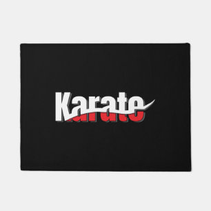 Karate Martial Arts Abstract Swish Doormat