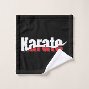 Karate Martial Arts Abstract Swish Wash Cloth