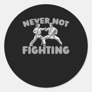 Karate Martial Arts Fighter - Karate 1 Classic Round Sticker