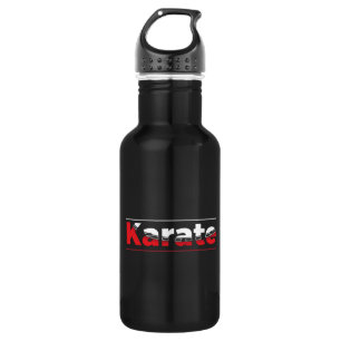 Karate Martial Arts Geometric Typography Arch 532 Ml Water Bottle