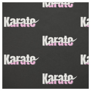 Karate Martial Arts Girly Pink Fabric