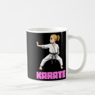 Karate Martial Arts Karate Girl Stance Karate Coffee Mug