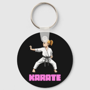 Karate Martial Arts Karate Girl Stance Karate Keychain