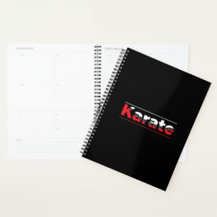 Karate Martial Arts Red Planner
