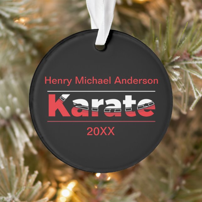 Karate Martial Arts Rouge (Arbre)