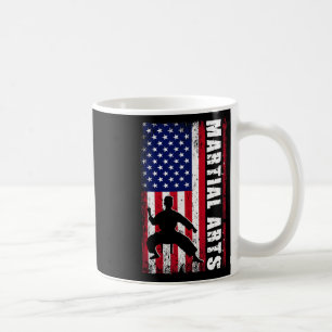 Karate Martial Arts Usa American Flag Patriotic Gi Coffee Mug