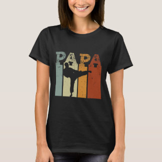 Karate Martial Arts Vintage Papa Retro Art  T-Shirt