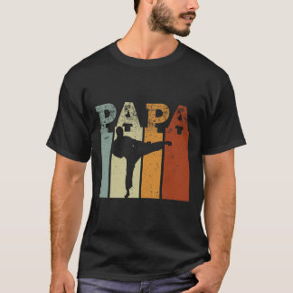Karate Martial Arts Vintage Papa Retro Art T-Shirt