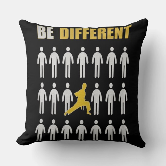 Karate Master  Be Different Custom Gift Throw Pillow (Front)