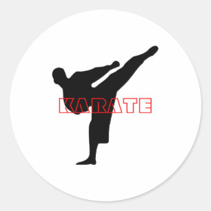 Karate Mens T Shirt  Classic Round Sticker