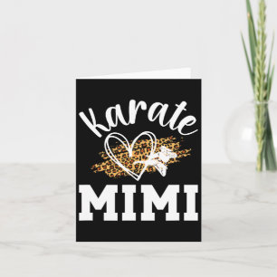 Karate Mimi Leopard Karate Mimi Grandma Card