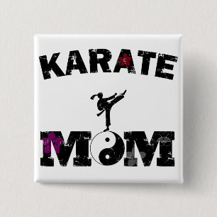 Karate MOM 2 Inch Square Button