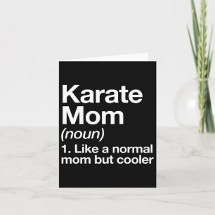 Karate Mom Definition Funny And Sy Sports Card