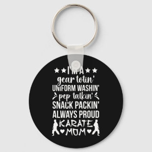 Karate Mom Definition Karate Mother Karate Mama Keychain