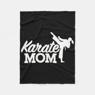Karate Mom  Fleece Blanket