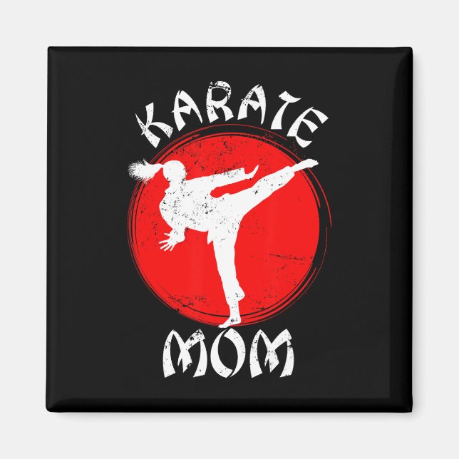 Karate Mom Karate  Magnet (Front)