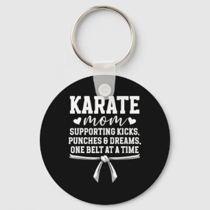 Karate Mom Karate Mama Best Karate Mother Keychain