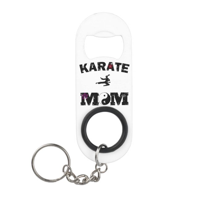 Karate MOM Keychain Bottle Opener (Front)