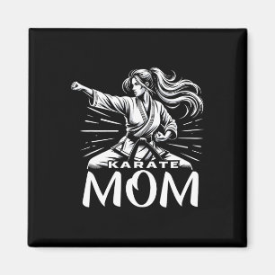 Karate Mom Martial Arts Mother Family Bonding Magnet